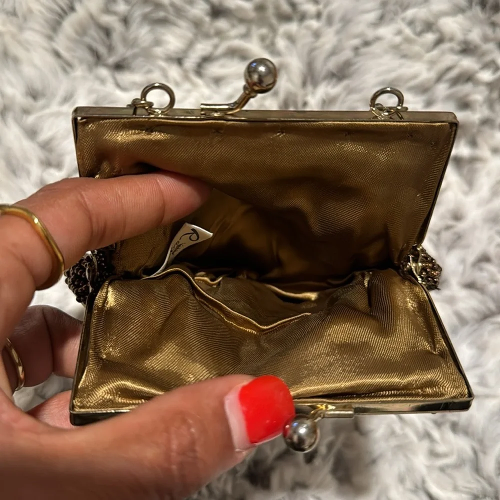 La Regale Vintage Sequin Evening Bag With Chain Strap - Picture 8 of 10